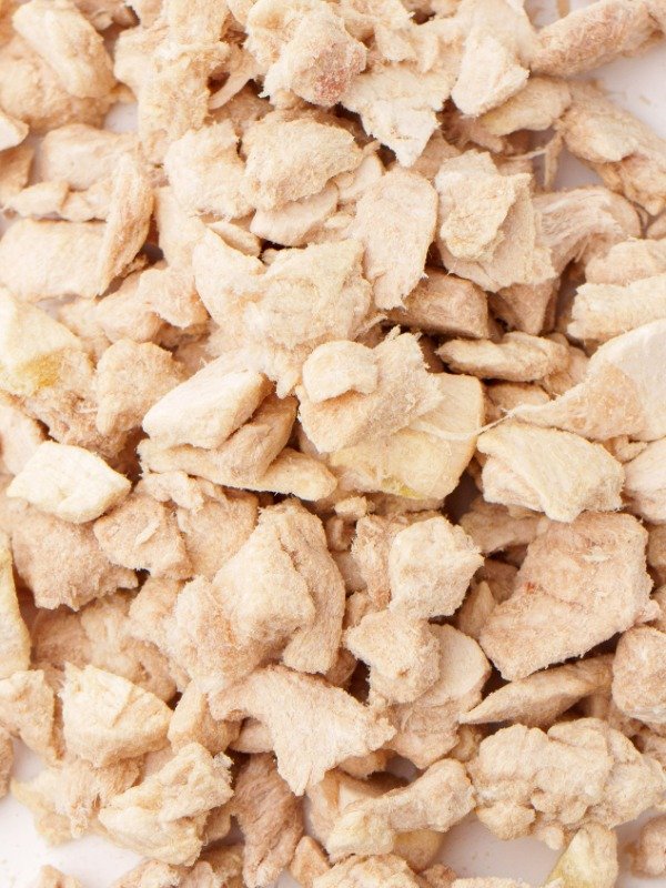 Pollo liofilizado