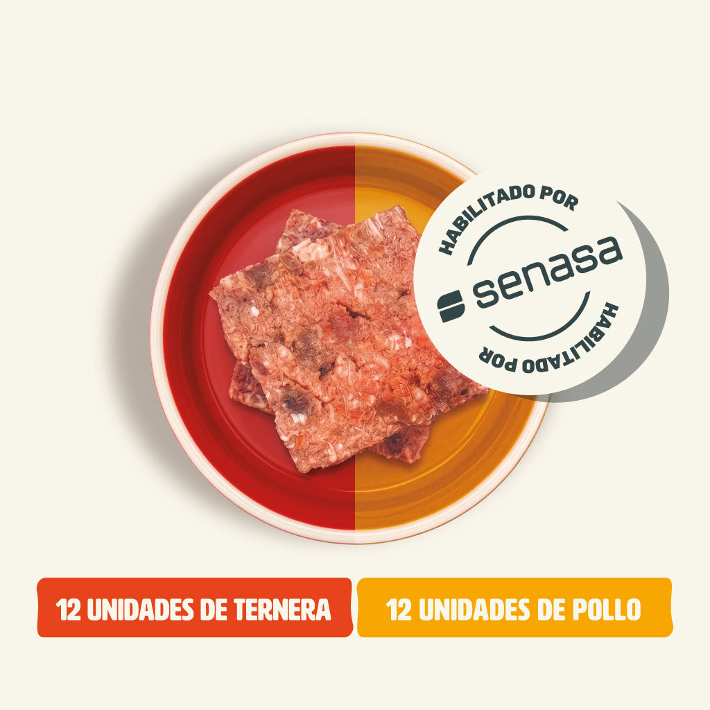 Mix BARF Perro – Vacuno y Pollo (3 kg)