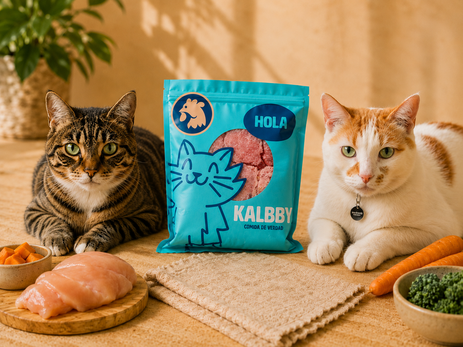 Alimento BARF Kalbby Pollo para gato vendido por Barfi Patagonia