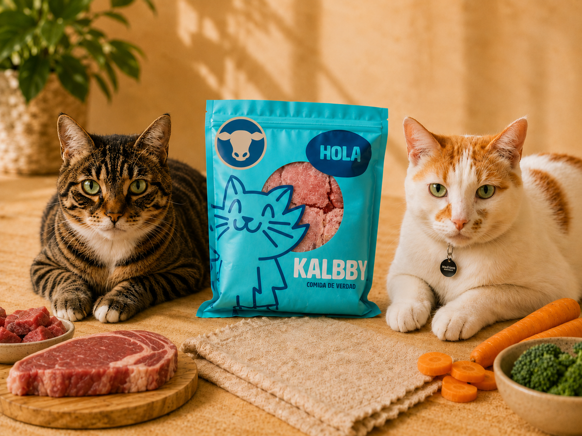 Alimento BARF Kalbby Vacuno para gato vendido por Barfi Patagonia
